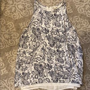 Artisan NY tank top- blue and white